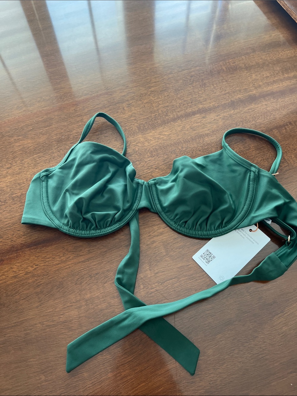 Emerald Green Unpadded Underwire Bikini Top
